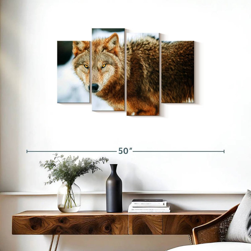 Brampt Brown Wolf, 22'' H x 36'' W
