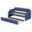Twin Size Upholstered Daybed With Trundle, Upholstered Sofa Bed With Wood Slat Support-360717497