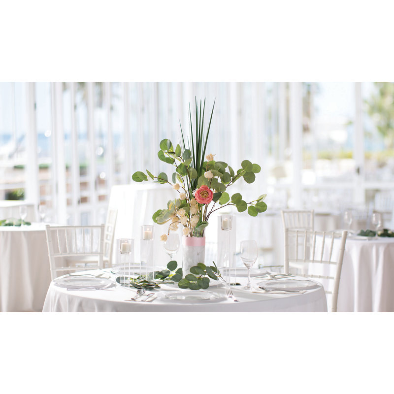 13.9'' H Plastic / Acrylic Tabletop Candlestick