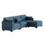 4 Seater Corduroy Corner Sofa -1086292296