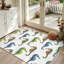 Tapis bleu, bleu, hippocampe et aquarelle-133456466