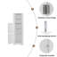 Grande armoire de coin pour salle de bain-1164845582