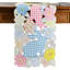 Chemin de table de Pâques long, chemin de table lapin brodé à motif écossais