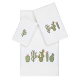 Mila 100% Turkish Cotton Embellished 3 Piece Towel Set