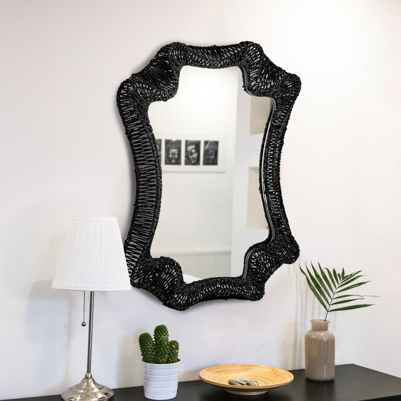 Miroir mural Feldt, Bois manufacturé