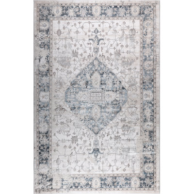 Tapis abstrait à motif de médaillon moderne MDA Rugs Bernard Collection