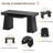 Modern Solid Wood Dining Table Set With 2 Drawers-134875584-134875585