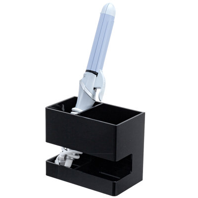 Acrylic 2 Compartment Hair Tool Holder