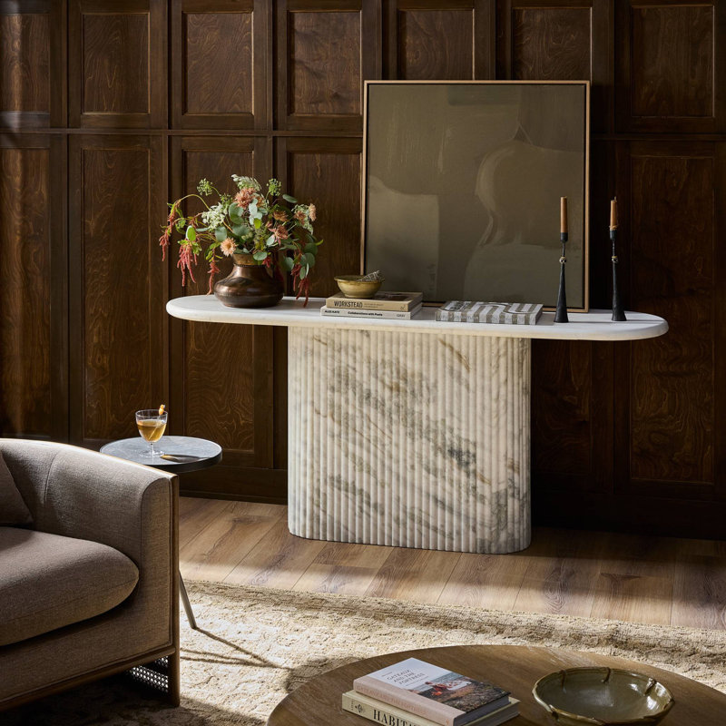 Oranda 70'' W Marble Console Table