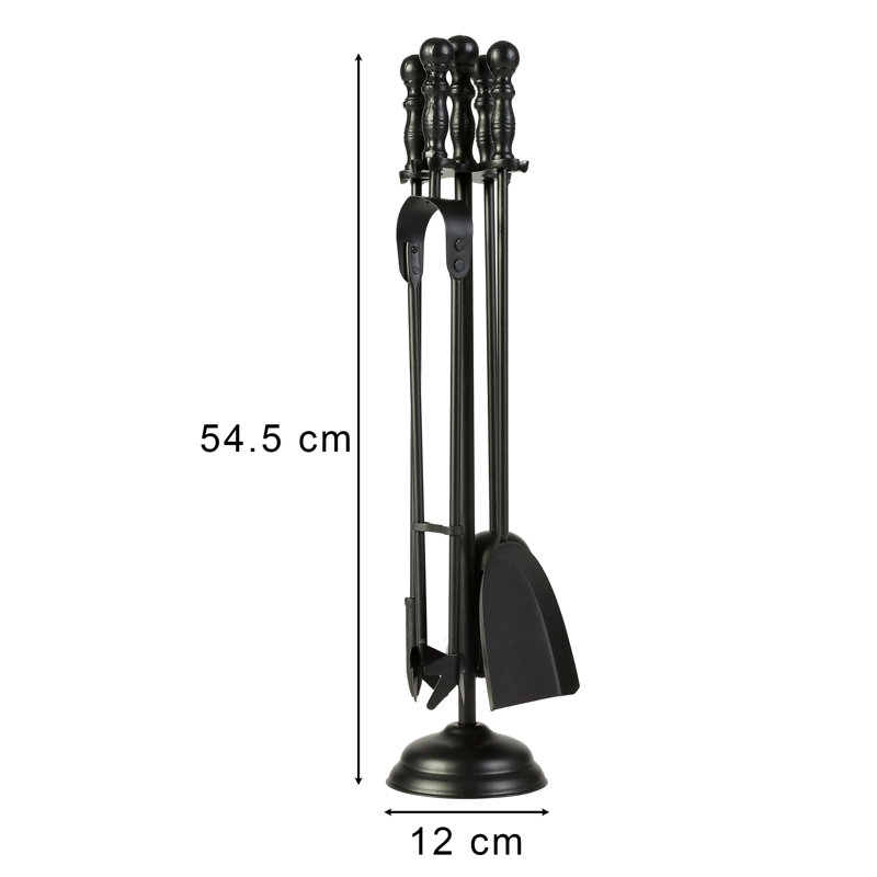 Alcivar Iron Fireplace Tool Set