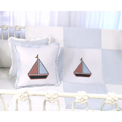 Sail Away Cotton Blend Throw Pillow