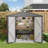 8 ft. L 6 ft. D Metal storage with frame and lockable door-105300092