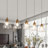  Amedeo 5 - Light 45.2 '' W Cluster Cone Textured Glass Kitchen Island Pendant ETL Certified