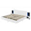 Wooden Floating Platform Bed with LED Lights and Bedside Nightstand-301161994-301161996