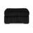 Addy Oversized Square Ottoman, Black Jumbo Corduroy Polyester, 39 Inch
