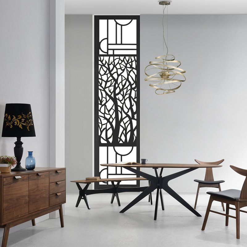 Wadell Walnut Oval Solid Wood Base Dining Table