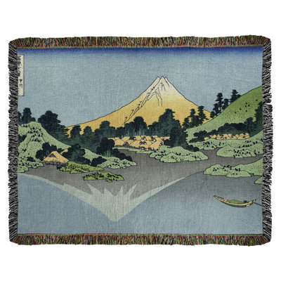 Jeté en coton Katsushika Hokusai reflété dans le lac Kawaguchi