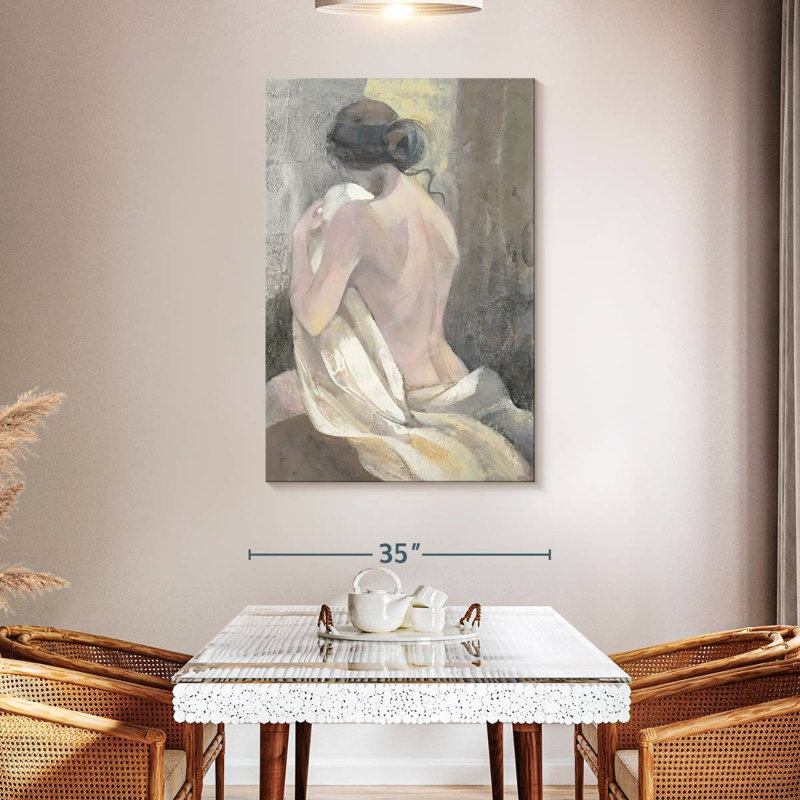 Leisha après le bain II, H 48 po x l 32 po