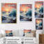 Orange, bleu sarcelle, vagues côtières II - impression-1471453872-1471453881