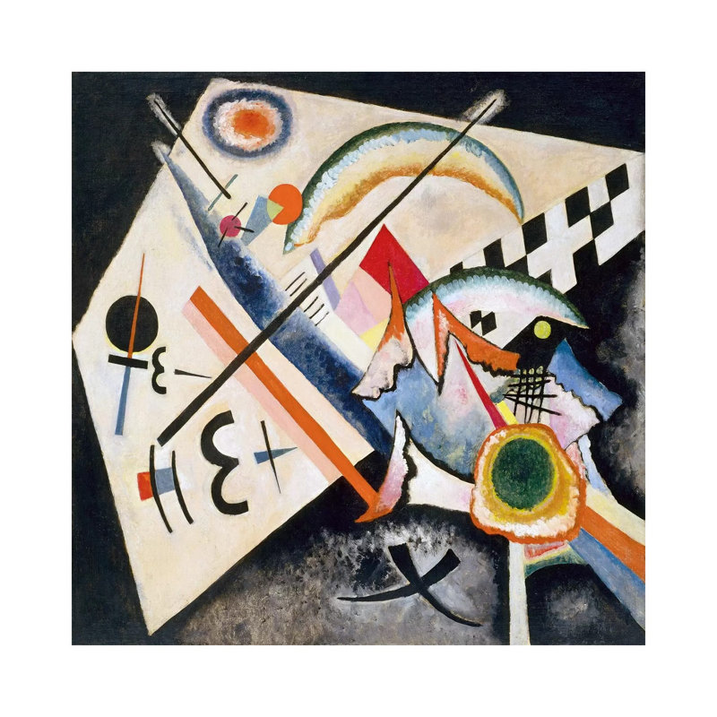 White Cross by Wassily Kandinsky - 1 Piece Wrapped Canvas Painting, 45.72 cm H x 45.72 cm W x 1.91 cm D