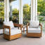 Fauteuil club pivotant avec assise rembourrée Maris-1593622575-1579671277