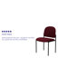 Comfort Stackable Steel Side Reception Chair-484942875-484942879