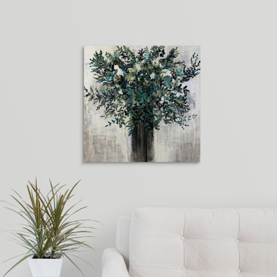 « eucalyptus disposition », peinture sur toile
