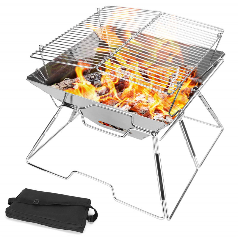 Williston Forge 31cm W Portable Charcoal Grill
