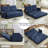 2+3 Piece Convertible Sofa Bed Set - Dual Reclining Loveseat & Sectional With 6-way Adjustable Backrests, Tufted Corded Fabric, Storage Pockets - Space-saving-772592325