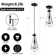 Antonetta Raindrop Shape Thick Glass Modern Pendant