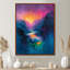 «Black Pink Mountain Landscape Summer Beauty - Landscape Mountains», art mural-563711641-563711640
