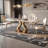 Light luxury simple rectangular dining table-102437651