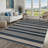 Washable Easy Jute Rug Modern Striped Living Room Rug with Non-Slip Backing, Non Shedding Neutral Floor Mats, Indoor Outdoor Carpet for Bedroom, Patio, Backyard-753434447