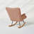 Shuff Metal,Solid + Manufactured Wood Rocking Chair-1020123105