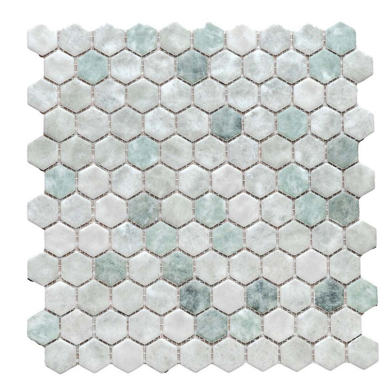 Eterna 1" x 1" Straight Edge Glass Mosaic Wall And Floor Tile, Green