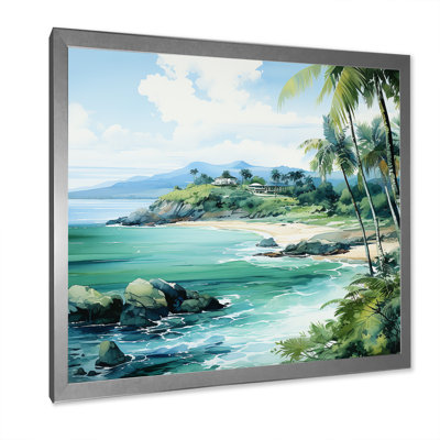 Tropical Beach Escape 2 - art mural bord de mer tropical