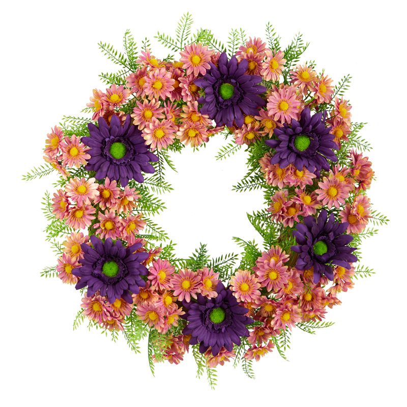 Faux Polyester 21'' Wreath, Red