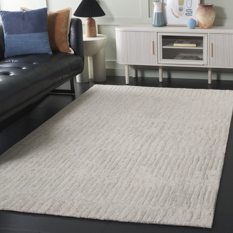 Tapis Pranita 228 en rouille / gris, Rectangle de 5 pi x 8 pi