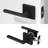 Mirra Passage Door Lever Modern Concealed Design For (Hall & Closet) – Sleek Minimalist Style in Matte Black-114645934