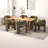Modern Rectangular Dining Set With Upholstered Chairs With Backrest And Armrest-365073232-365073238-365073322