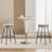 Kipten Upholstered 26.97" Counter Stool with Teddy Velvet Seat and Metal Frame-58316684