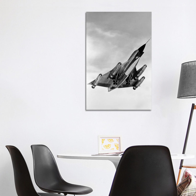 1960s B-58 Bomber In Ascent - Wrapped Canvas Print, 101.6 cm H x 66.04 cm W x 1.91 cm D