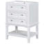 Meuble-lavabo de 24 po avec lavabo, armoire de rangement avec tiroir et tablette ouverte 24 po