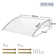 Yaheetech 100cm W x 76cm D Plastic Cover Retractable Window Awning