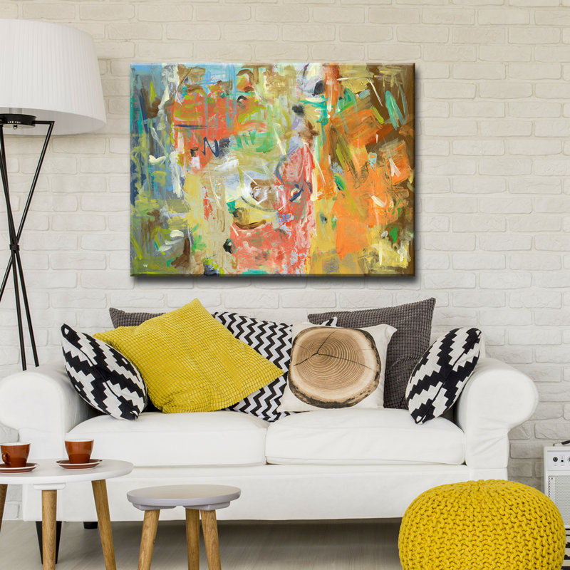 «Life in Color» par Dana McMillan, reproduction d'art sur toile tendue, H 20 po x l 30 po x P 1,5 po