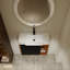 Meuble-lavabo mural avec lavabo en céramique blanche et porte à fermeture en douceur-1636940405