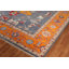Tapis bleu traditionnel fait à la main 9 x 12 po