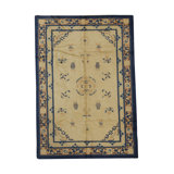 Antique Chinese Hand Woven Wool Oriental Area Rug