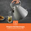 GEEPAS Argyle 1.5L Cordless Electric Kettle | Traditional Pyramid Kettle with 360° Rotational Base Strix Control Auto Shut Off & Boil Dry Sensor | Space Saving Cord Storage LED Indicator | 3000W-124215241
