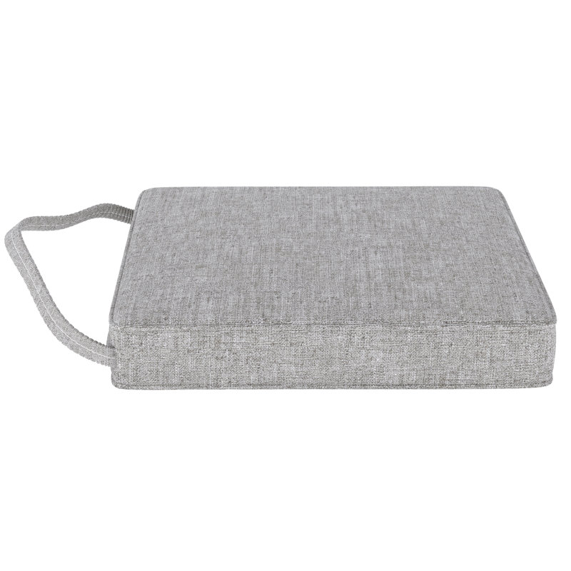 Dining ChairSeat Pad Replacement Cushion 17L x 17W x 3D, Canvas Granite